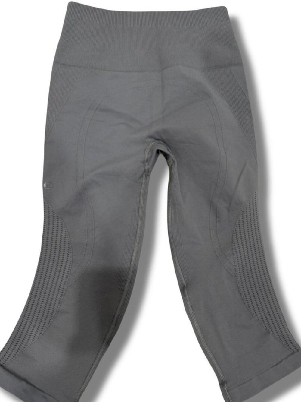 Lululemon High Waisted Gray Capri Leggings Size 4
